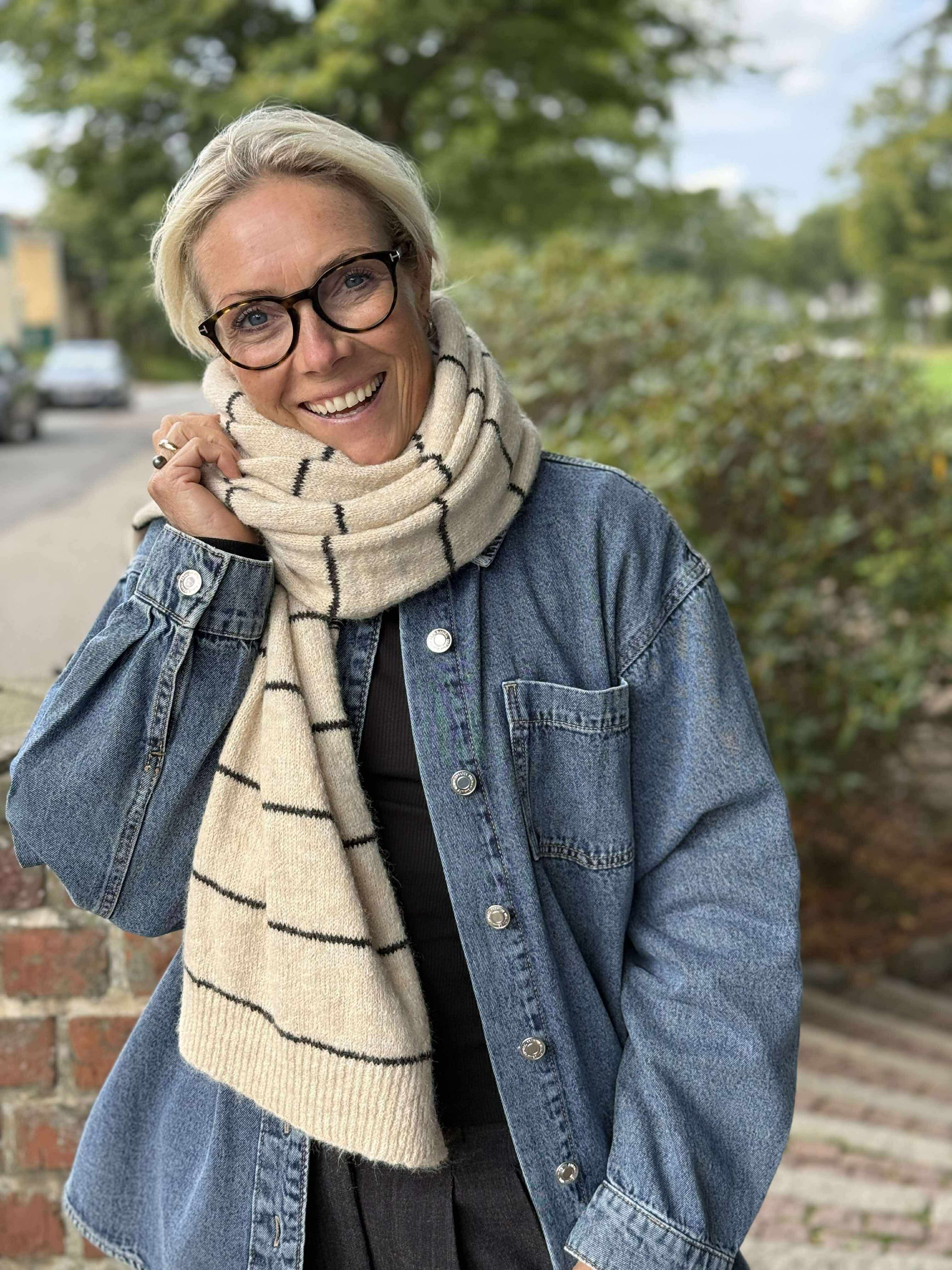 PCNORMA Scarf - Silver Lining